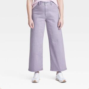 Women's High-Rise Sailor Wide Leg Ankle Jeans - Universal Thread™ Purple 8